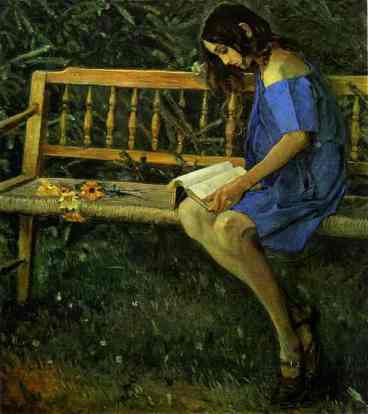 portrait-of-natasha-nesterova-on-a-garden-bench-1914