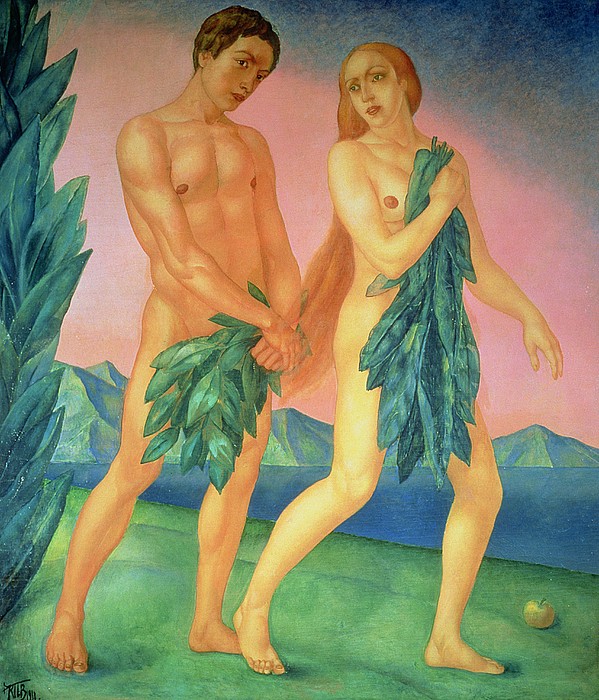 the-expulsion-from-paradise-1911-oil-on-canvas-kuzma-sergeevich-petrov-vodkin
